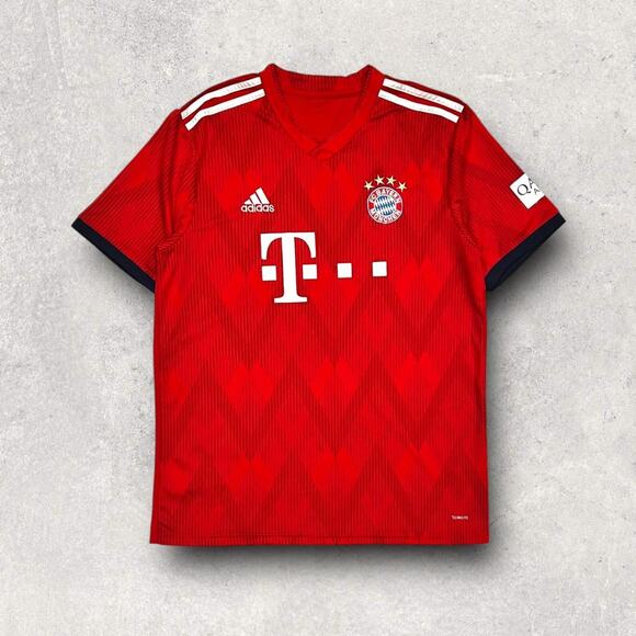 ★ Adidas FB Bayern Munich Red Home Jersey 2018 - 2019 ★ - Picture 2 of 9